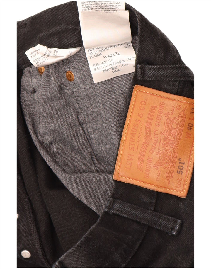 Levi's Jean Droit 501 Homme Noir W40 L32 Coton