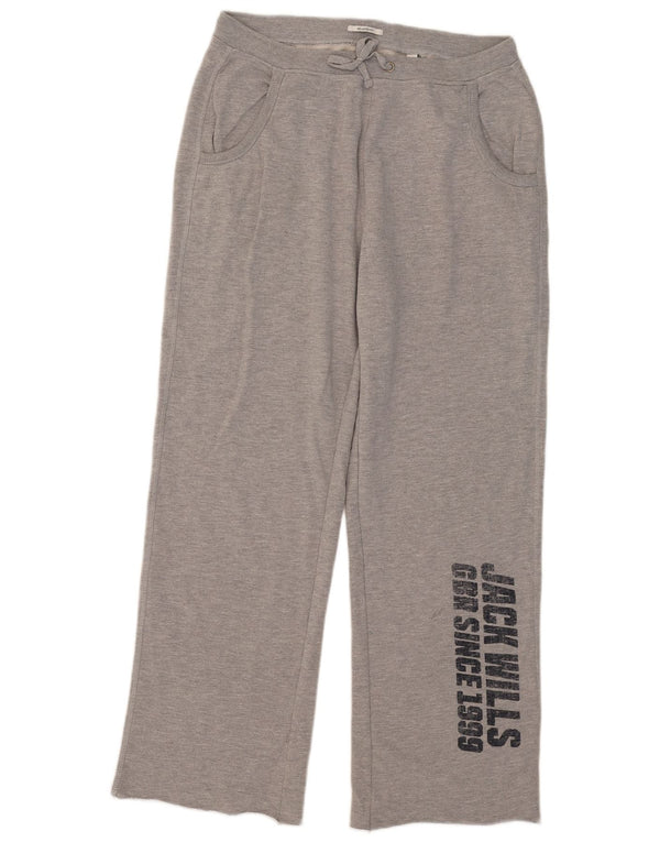 Jack Wills Pantalon de survêtement graphique pour femme UK 44 Gris moyen moucheté