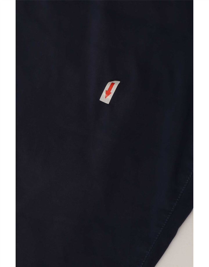 vintage Mens Chino Shorts W33 Coton Bleu Marine Moyen