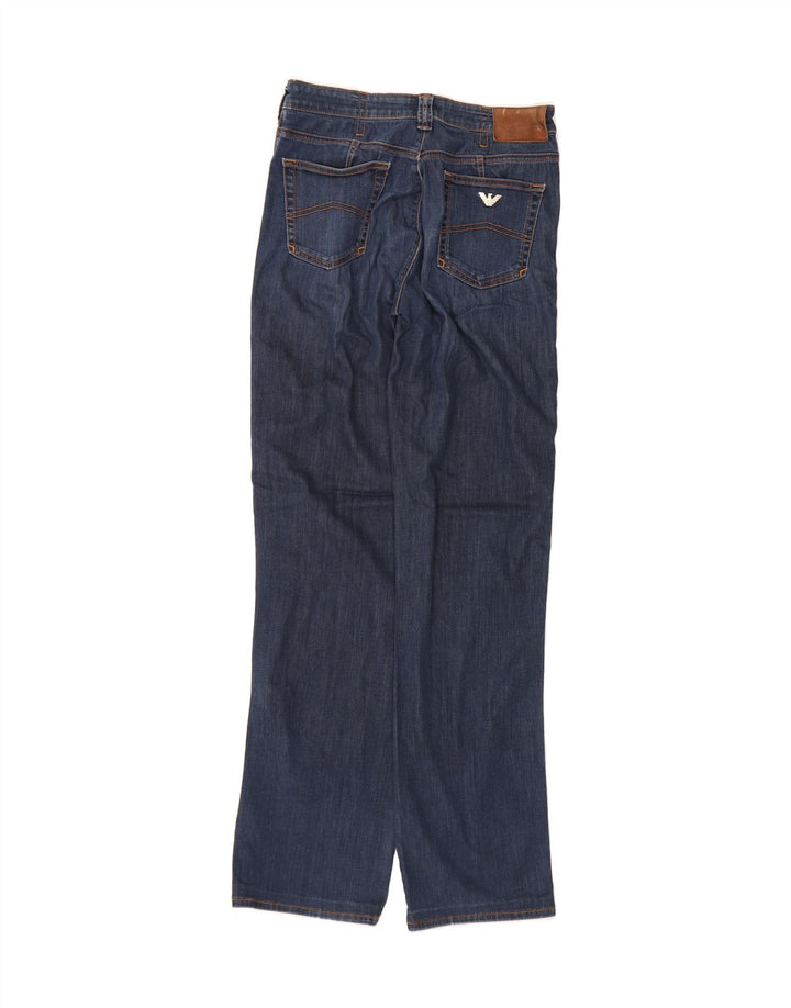 ARMANI Womens Straight Jeans W29 L32 Blue Cotton Vintage Armani and Second-Hand Armani from Messina Hembry 