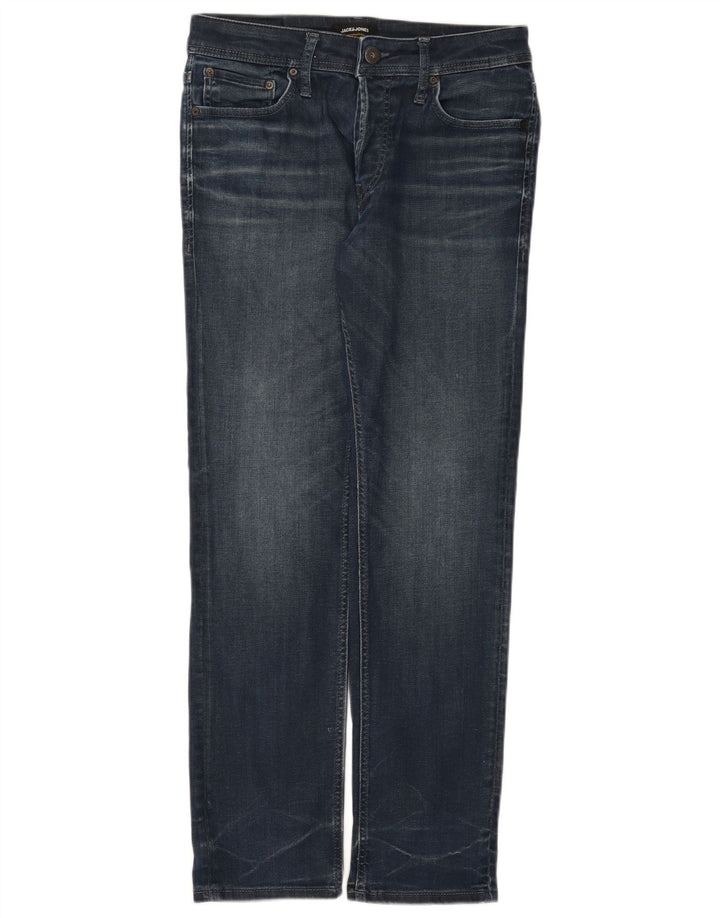 Jack & Jones Jean Droit Homme W32 L32 Bleu Coton