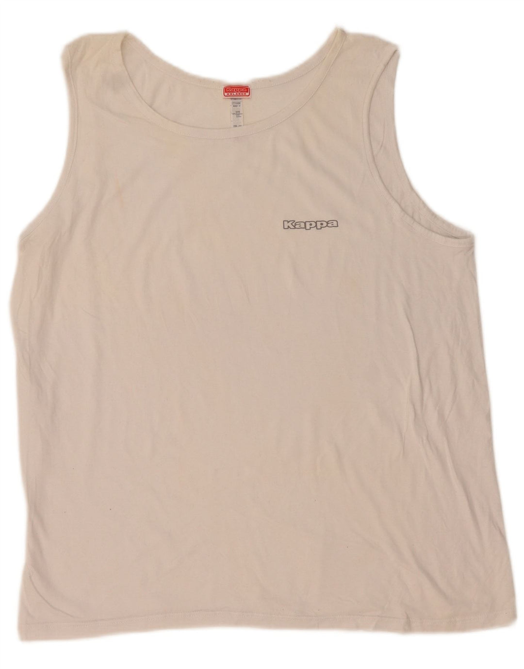 Kappa Débardeur Homme 2XL Blanc Coton
