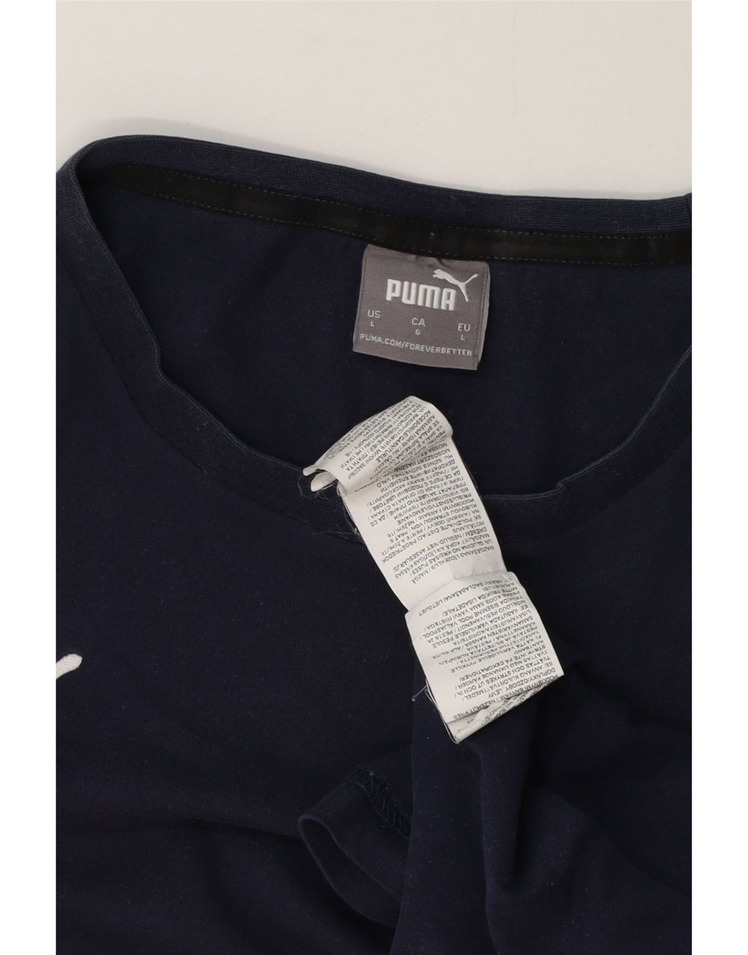 Puma T-Shirt Homme Haut Large Bleu Marine Coton