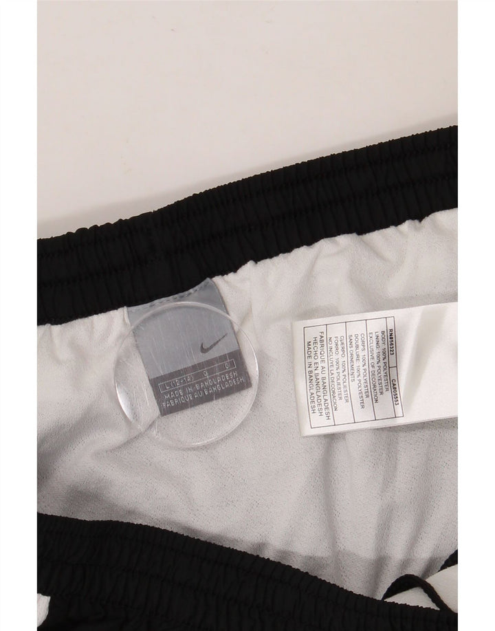 NIKE Short de sport pour femme US 12/14 Large Noir Colorblock Polyester