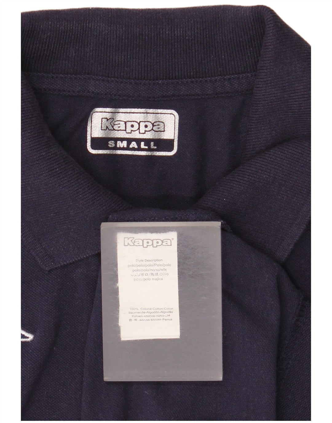 Kappa Polo Homme Petit Bleu Marine Coton