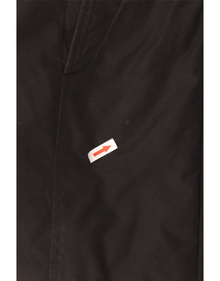 Woolrich Veste matelassée à capuche pour femme UK 14 Medium Noir Coton