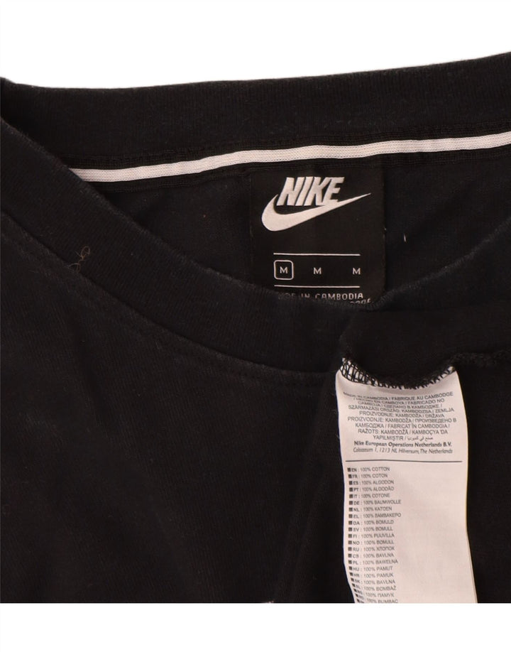 Nike T-shirt graphique pour homme en coton noir moyen