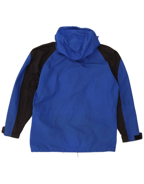 Berghaus Veste coupe-vent à capuche pour homme UK 42 XL Bleu Colorblock