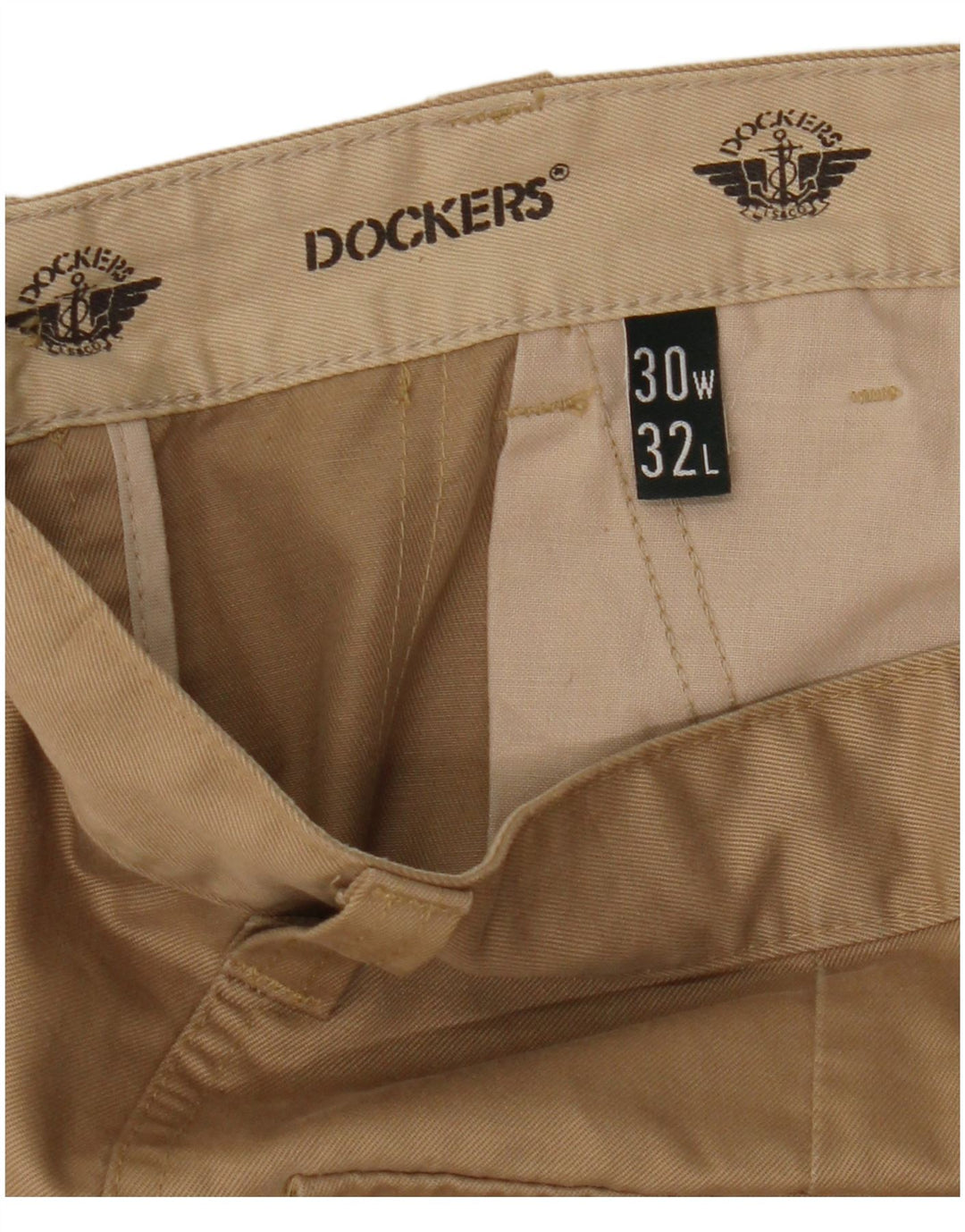 Dockers Pantalon Cargo Droit Homme W30 L32 Coton Beige