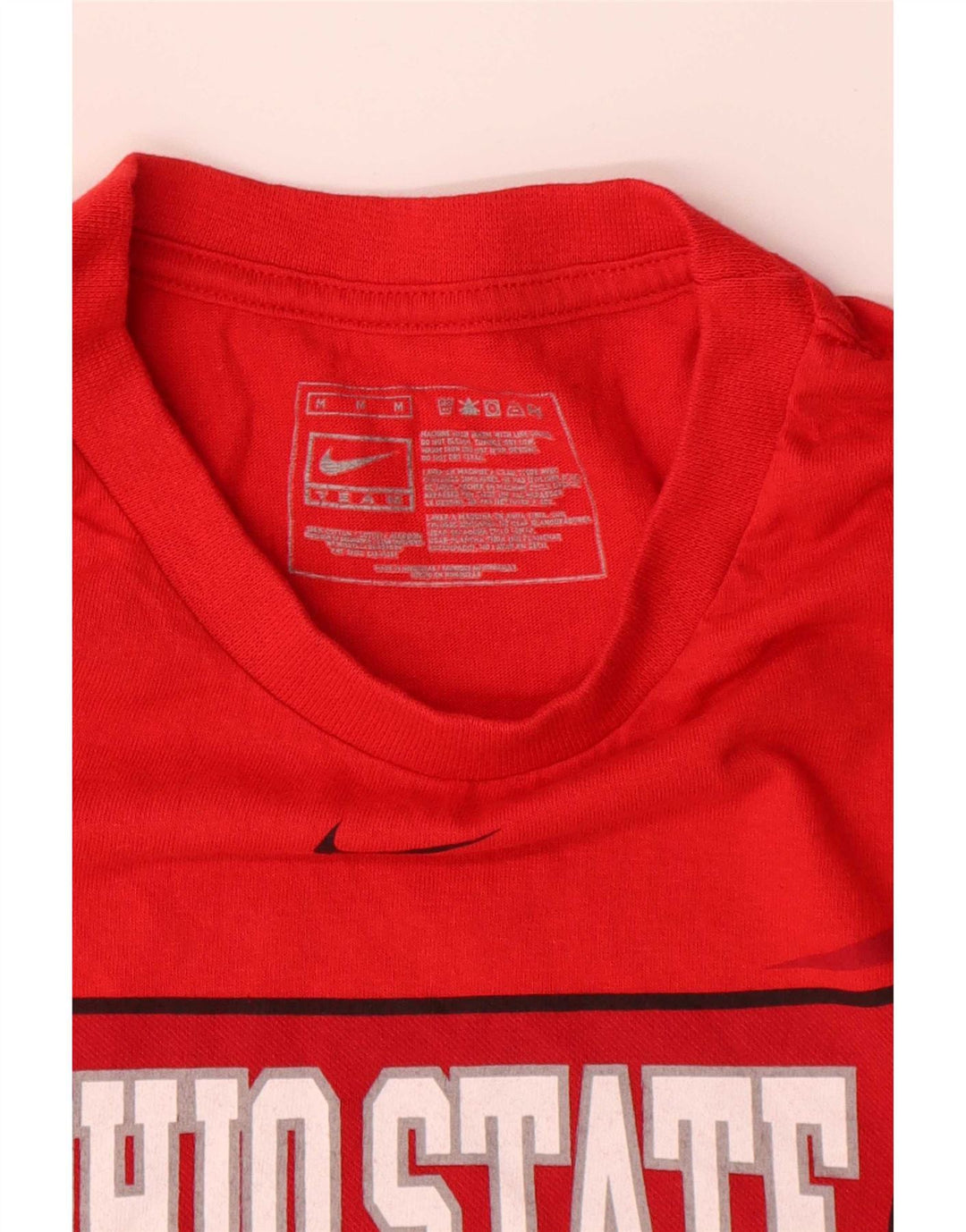 Nike Homme Ohio State Buckeyes T-Shirt Graphique Haut Rouge Moyen Coton