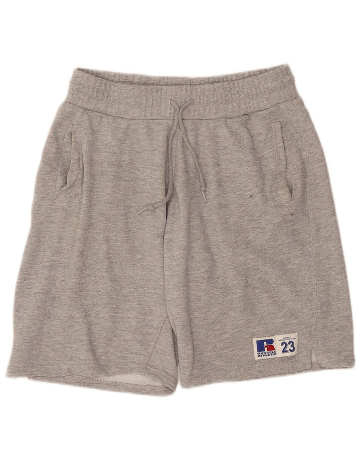 Russell Athletic Short de sport pour homme en coton moucheté gris moyen