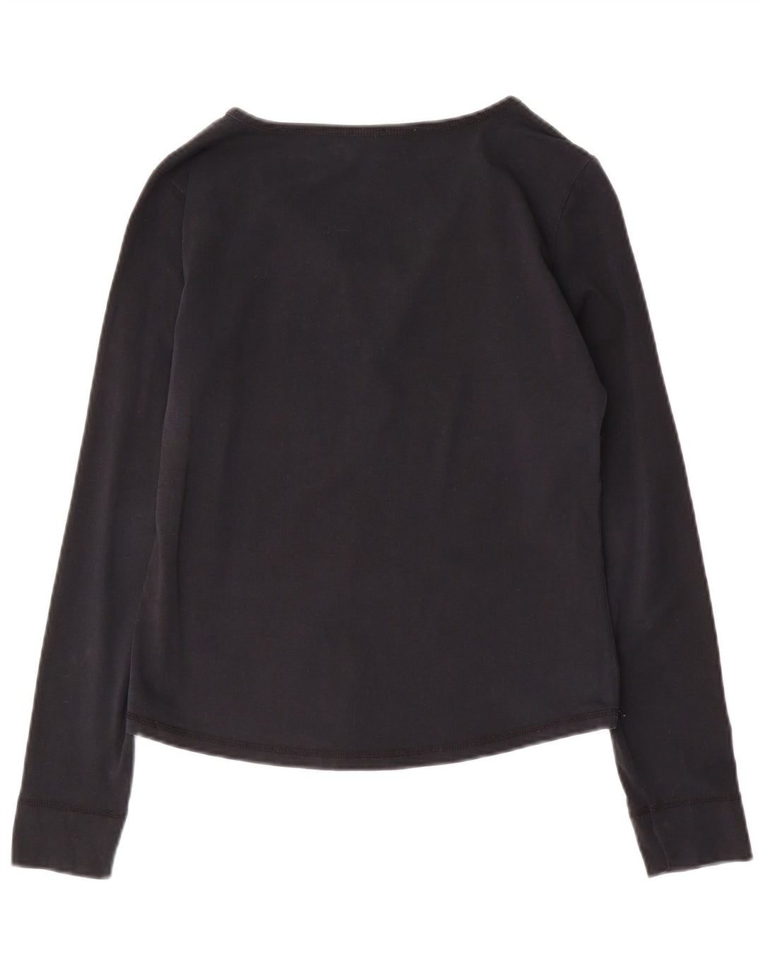 Armani Jeans Haut court à manches longues pour femme UK 18 Large Bleu marine