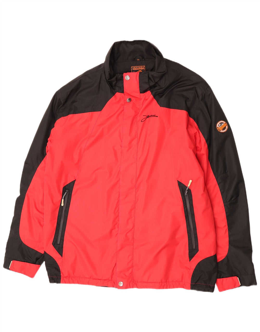 Iguana Veste de Pluie Homme UK 46 3XL Rouge Colorblock Polyester