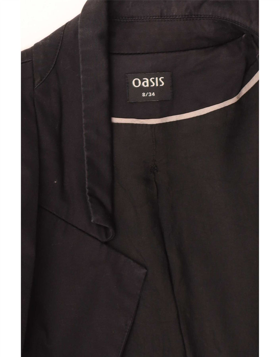 Oasis Veste blazer 1 bouton pour femme UK 8 Small Noir