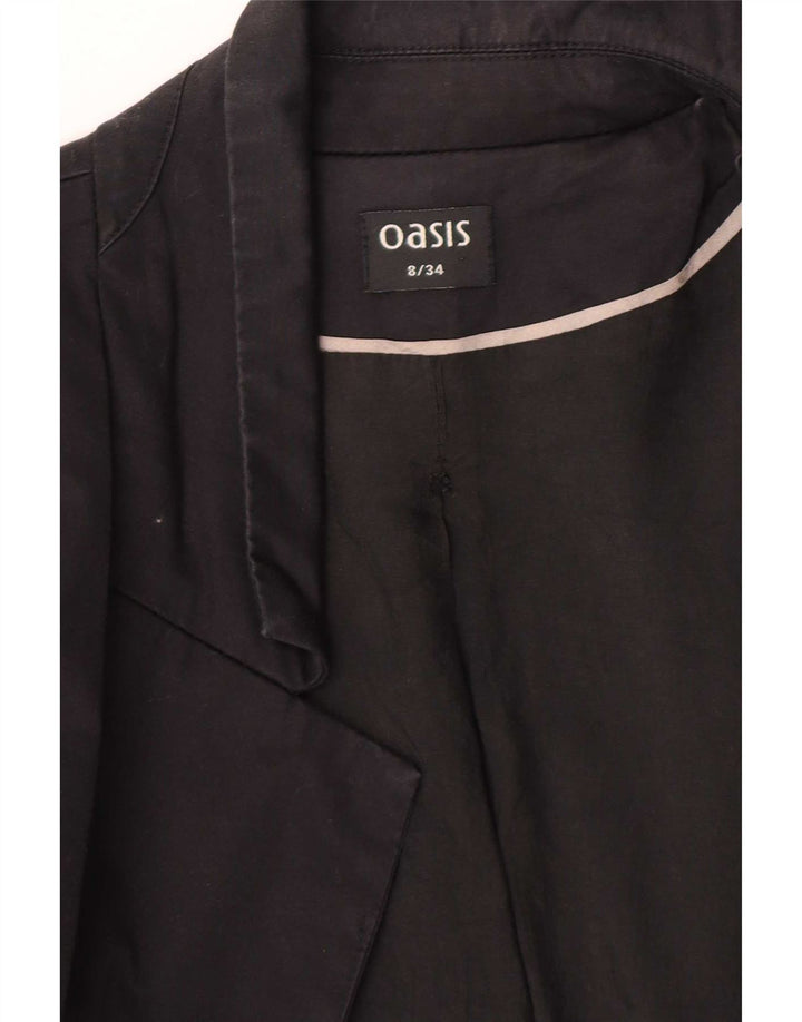 Oasis Veste blazer 1 bouton pour femme UK 8 Small Noir