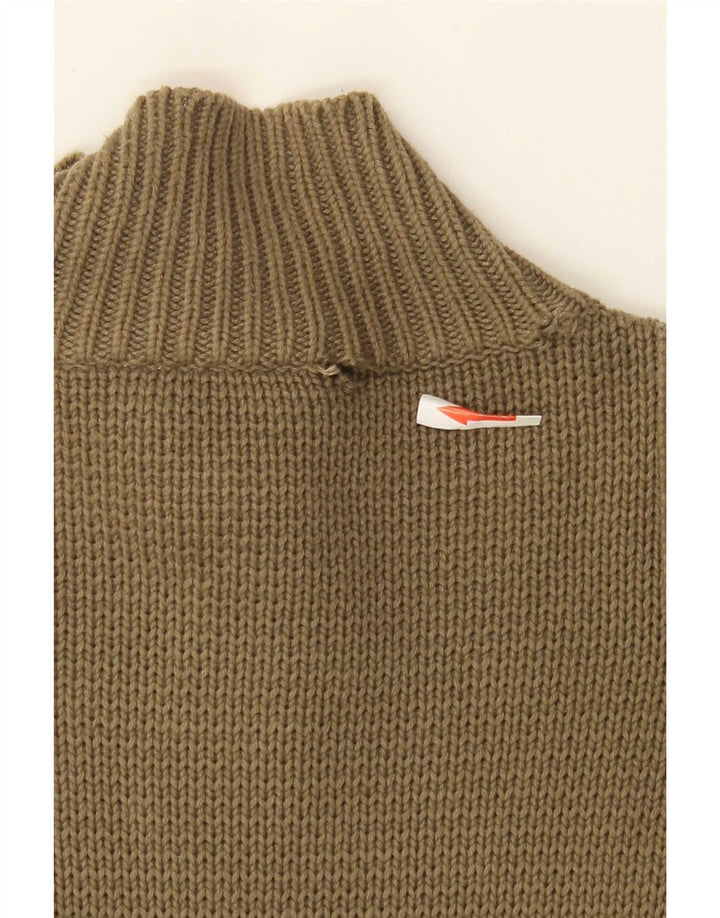 Quiksilver Pull Cardigan Homme Petit Kaki Coton