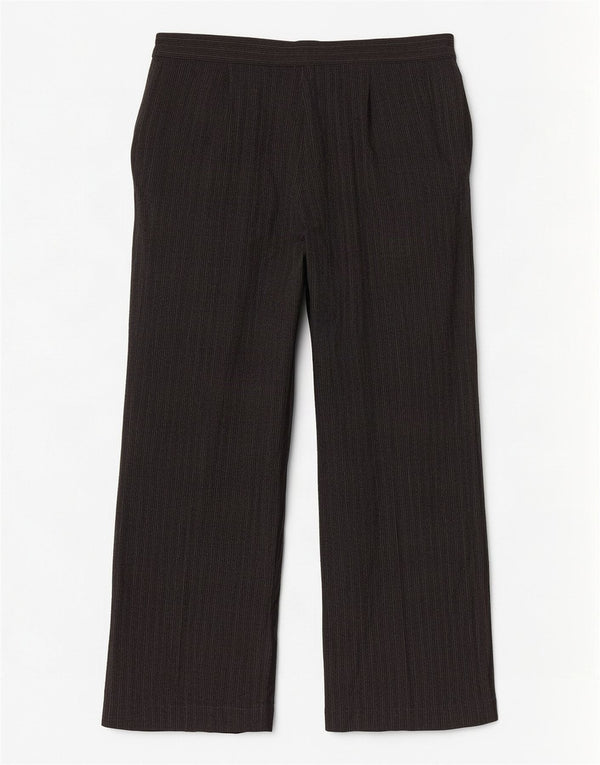Marks & Spencer Pantalon de costume pour femme UK 16 Large W34 L30 Gris rayé