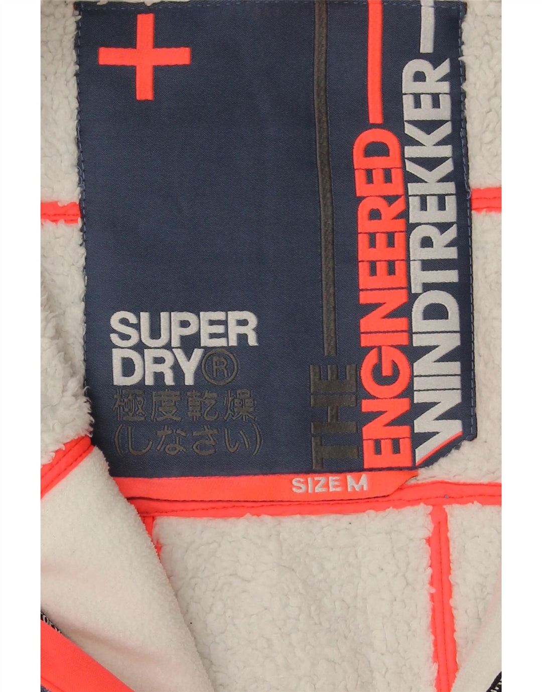 Superdry Veste coupe-vent à capuche The Windtrekker pour femme UK 14 Bleu moyen