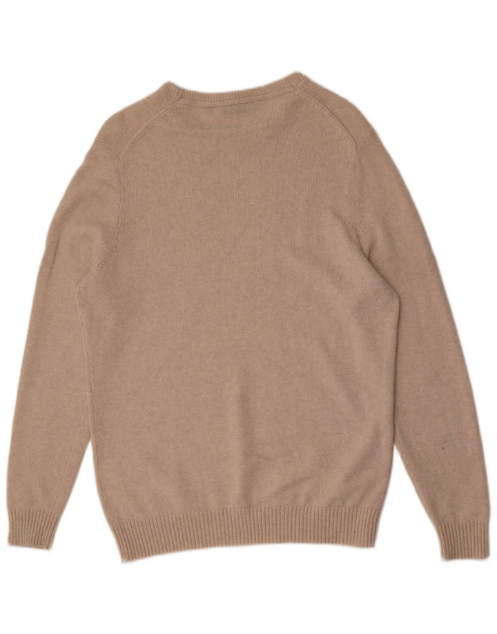 LYLE & SCOTT Pull col bateau pour homme en laine beige