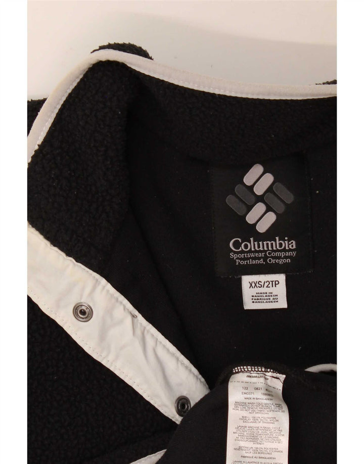 Columbia Pull polaire à col boutonné pour homme 2XS Noir Polyester