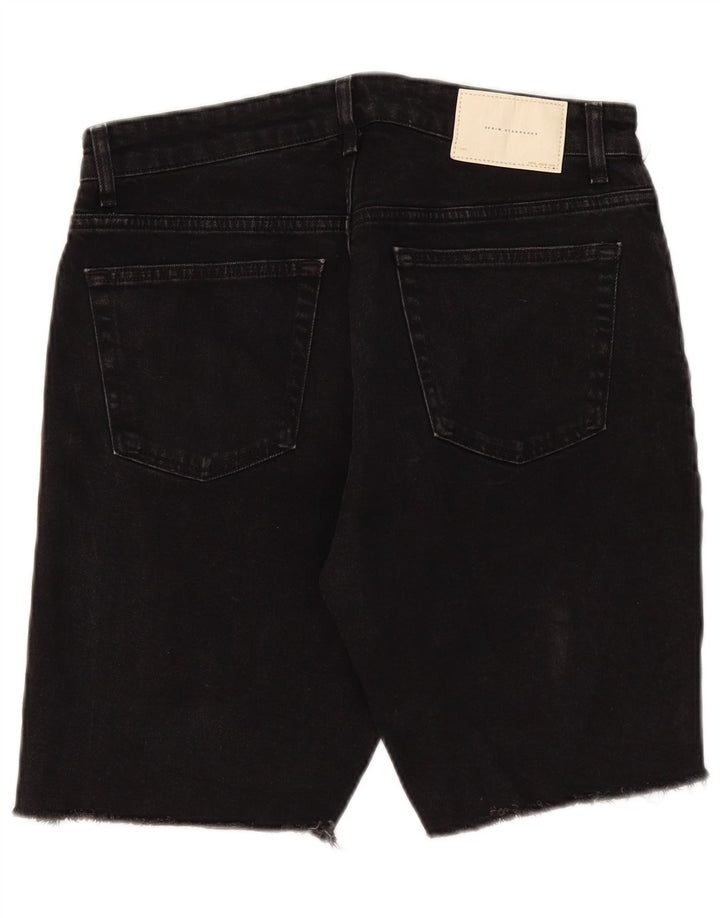 Zara Short en jean pour homme EU 42 Large W32 Noir