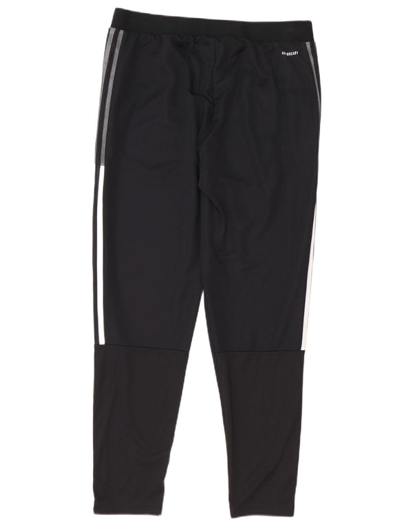 Adidas Mens Aeroready Tracksuit Trousers Joggers Large Black Polyester