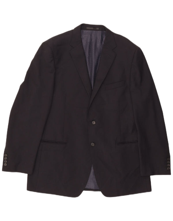 Marks & Spencer Veste blazer autographe à 2 boutons pour homme UK 44 XL Bleu marine