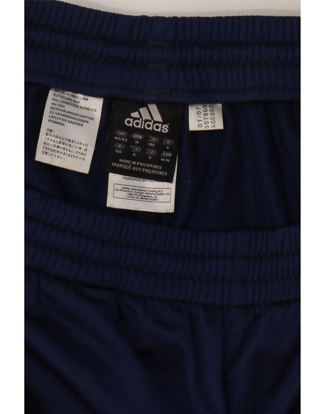 ADIDAS Pantalon de survêtement pour homme UK 40/42 Bleu marine moyen Colourblock