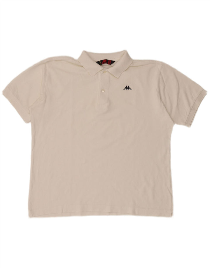 KAPPA Polo Homme Blanc Moyen