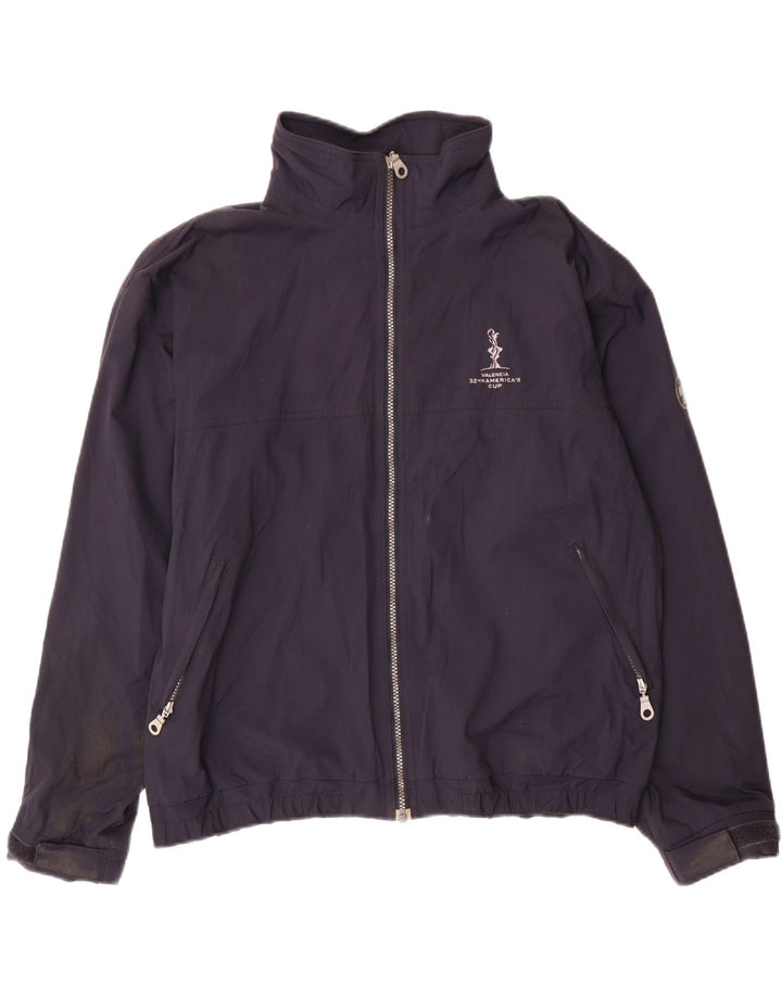 MURPHY & NYE Veste de pluie coupe ample pour homme UK 38 Bleu marine moyen Nylon