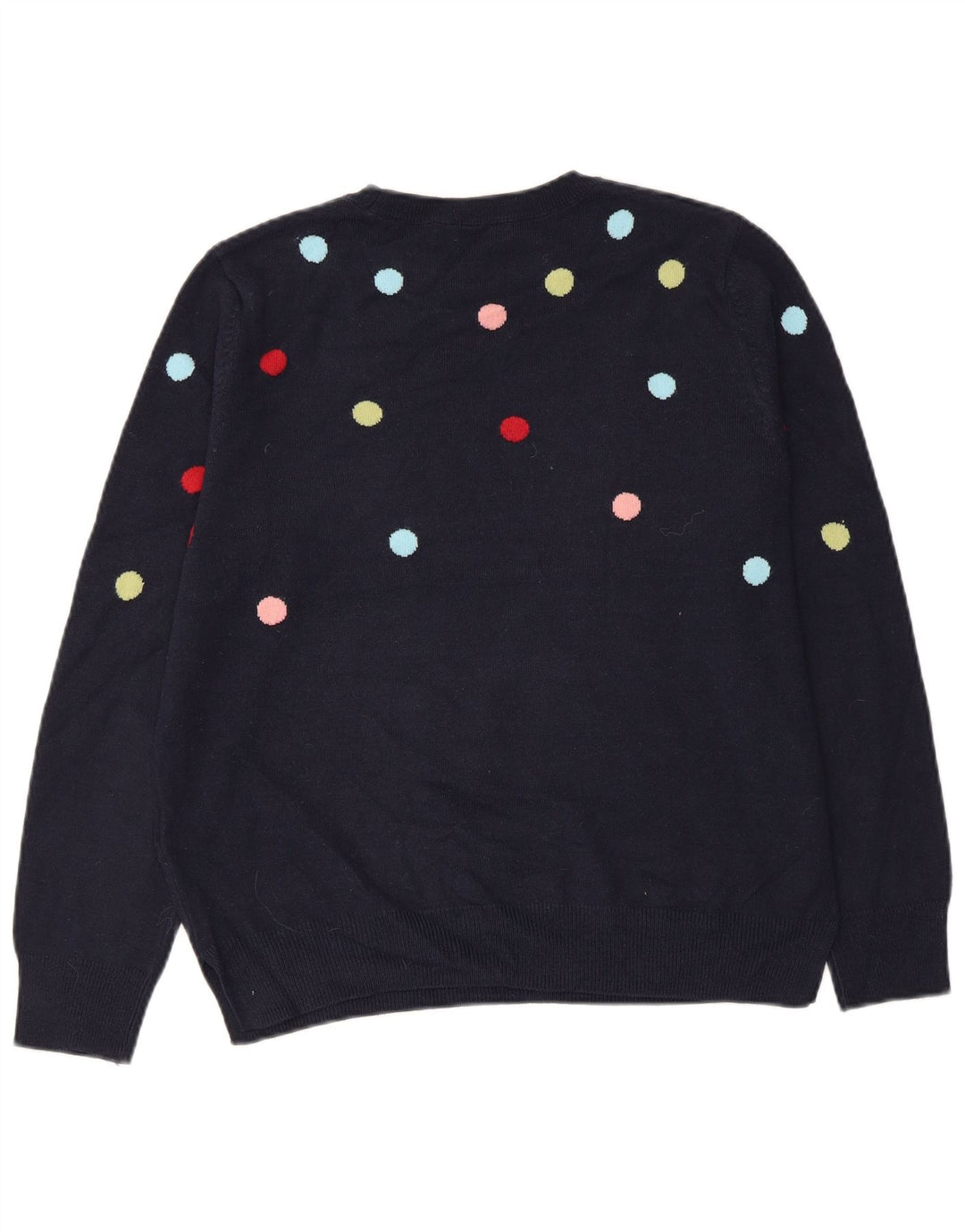 MARKS & SPENCER Pull à col rond pour femme UK 14 Bleu marine moyen