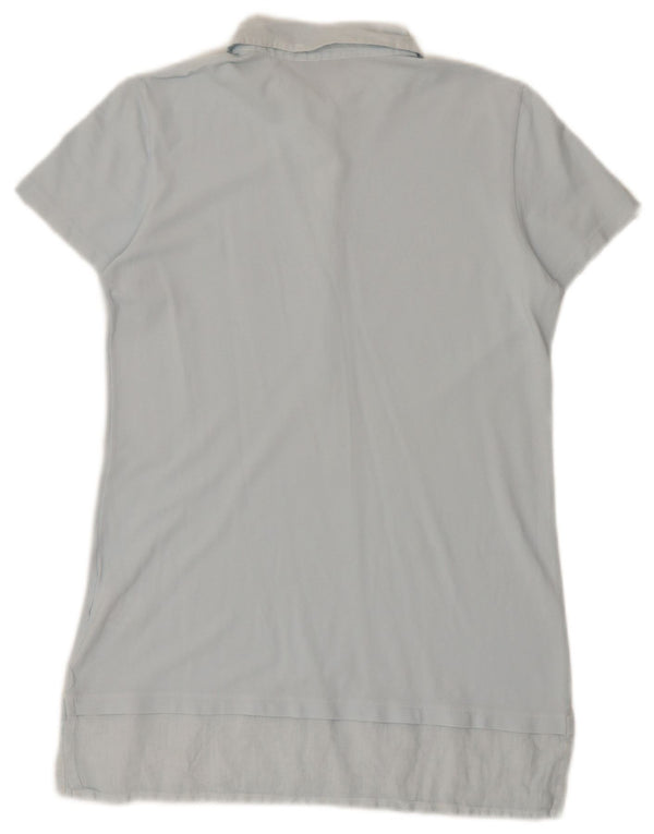 Fred Perry Robe Polo Femme UK 12 Bleu Moyen Coton