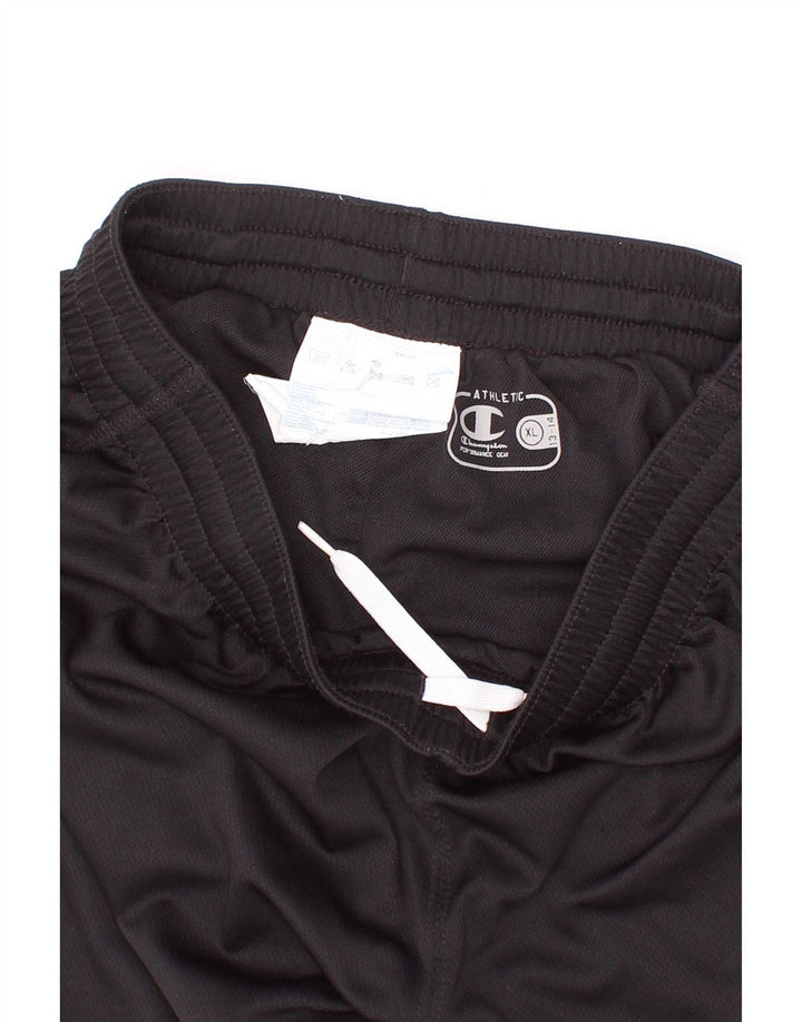 Champion Short de Sport Garçon 13-14 Ans XL Noir Polyester