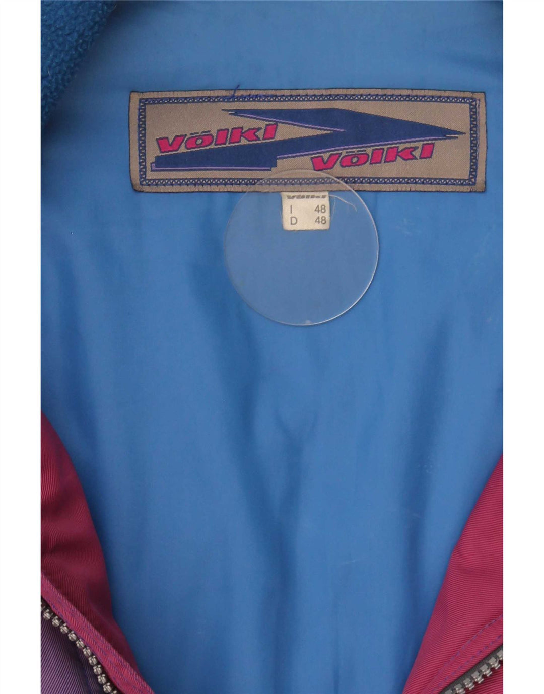 Volkl Veste de Ski Homme EU 48 Bleu Moyen Colourblock Polyamide