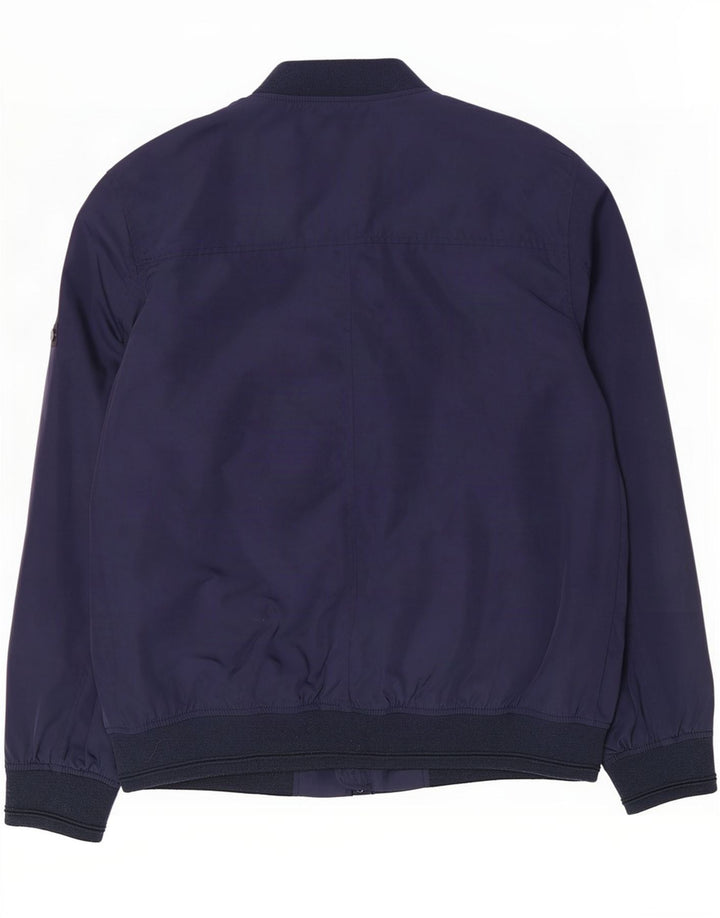 Ben Sherman Veste Bomber Homme UK 40 Large Bleu Marine Polyester