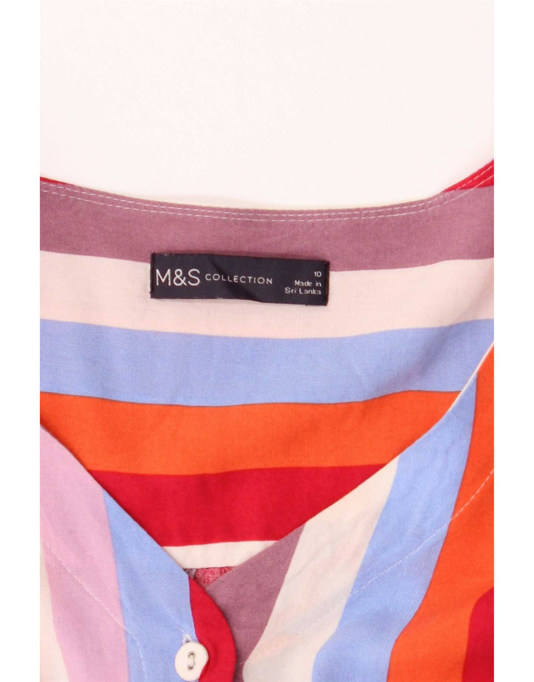 Marks & Spencer Chemisier court pour femme UK 10 Small Multicolore