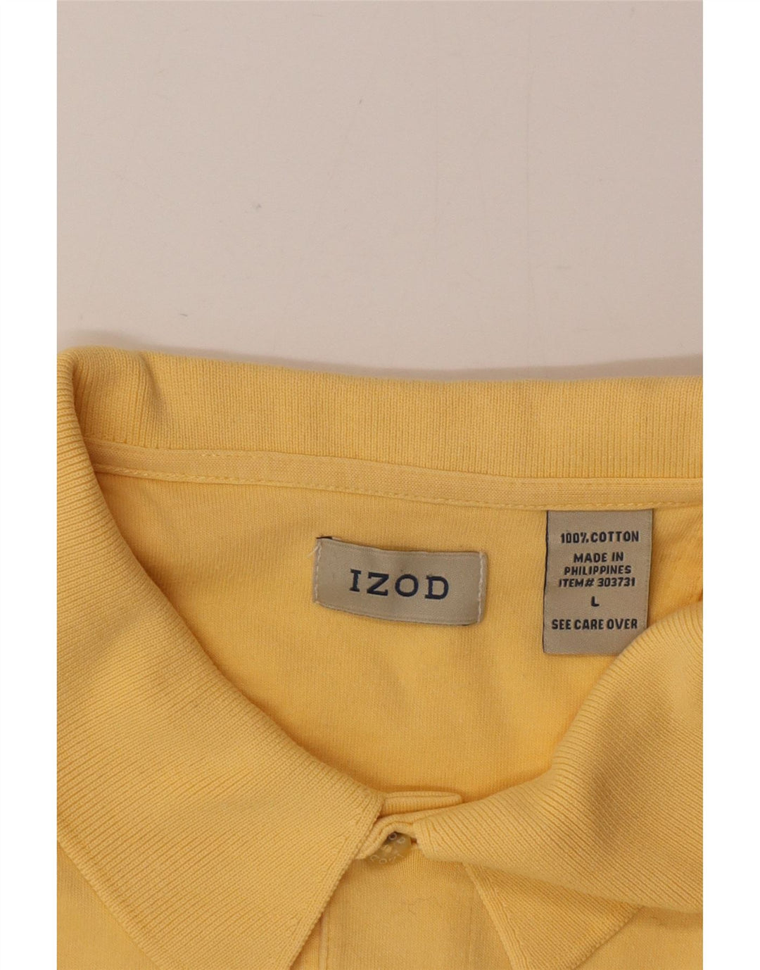 Izod Polo Homme Grand Jaune Coton
