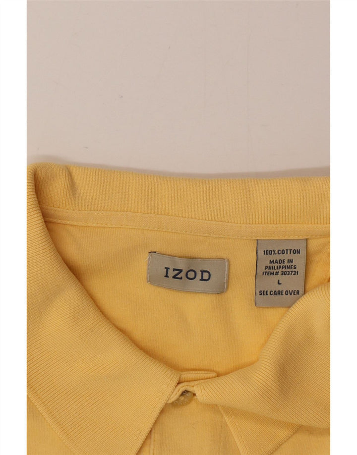 Izod Polo Homme Grand Jaune Coton