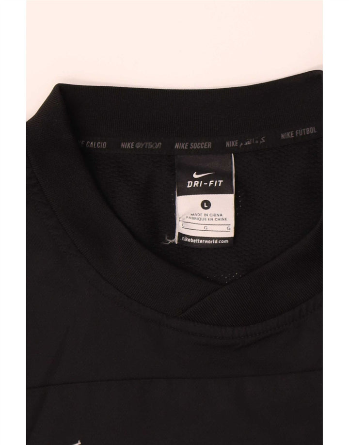 Nike Haut Dri Fit Graphic à manches longues pour homme en polyester color block Noir Taille L