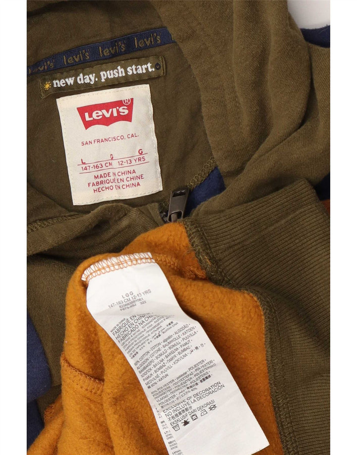 Levi's Pull à capuche graphique pour garçon 12-13 ans Multicolore