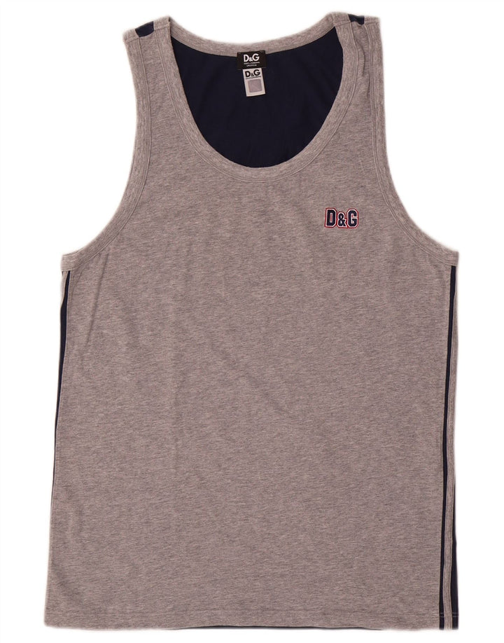 Dolce & Gabbana Débardeur Petit Gris Colourblock Homme