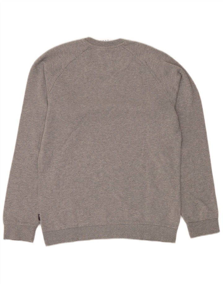 ADIDAS Sweat-shirt pour hommes, petit, gris, coton