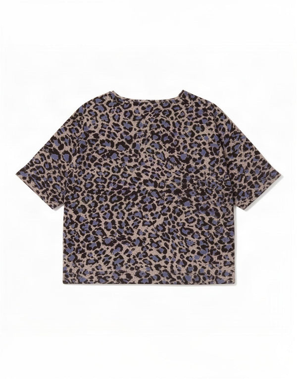 Marks & Spencer T-Shirt Femme Top UK 20 2XL Imprimé Animal Multicolore