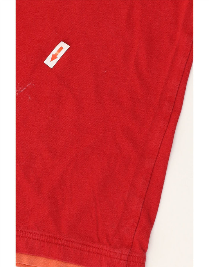 ADIDAS T-shirt graphique pour hommes, grand coton rouge