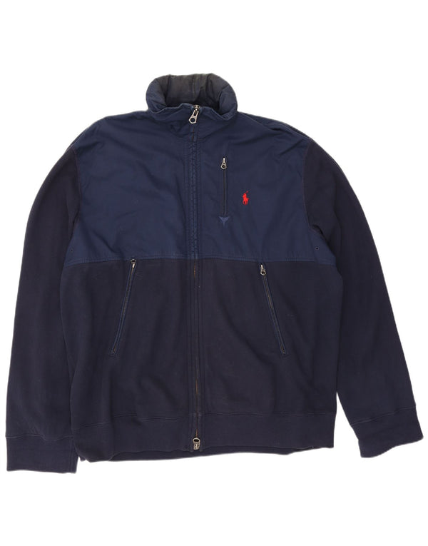 Polo Ralph Lauren Veste de survêtement pour homme 2XL Bleu marine Colourblock