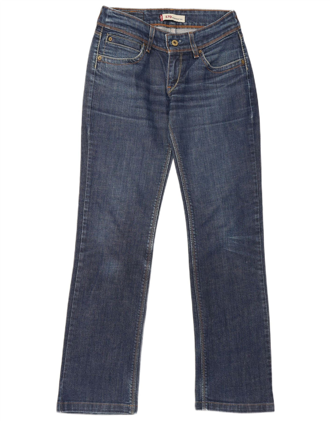 Levi's Jean Droit 570 Femme Bleu W29 L30 Coton