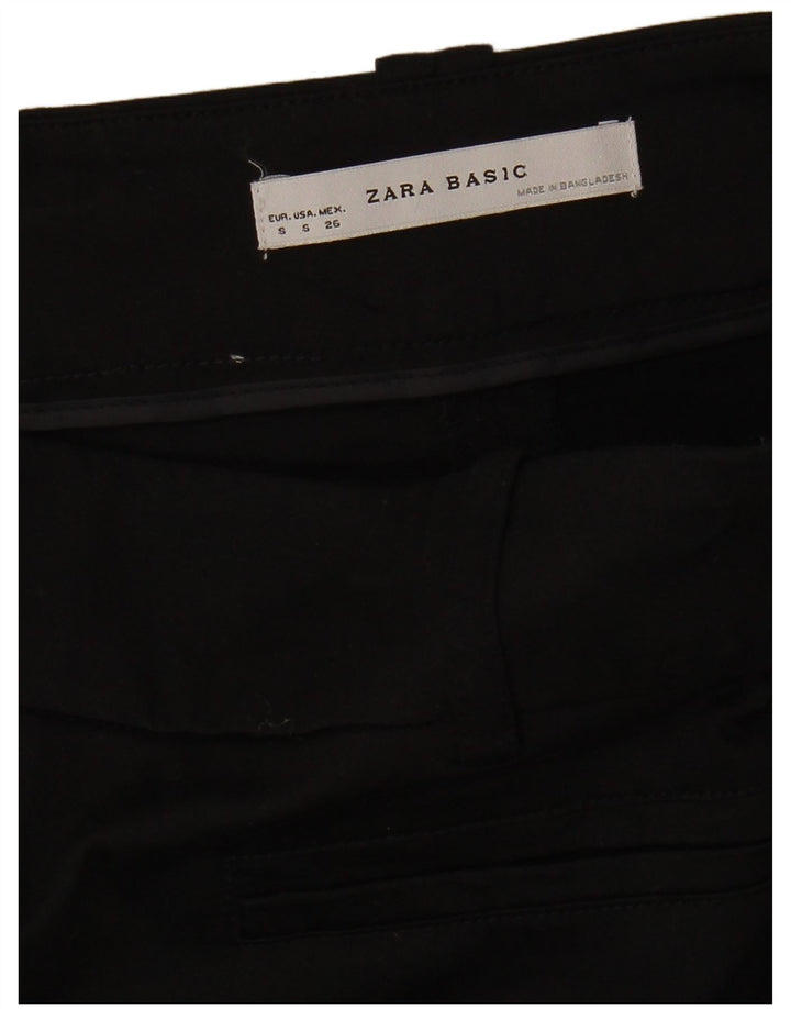 ZARA Womens A-Line Skirt Small W28  Black