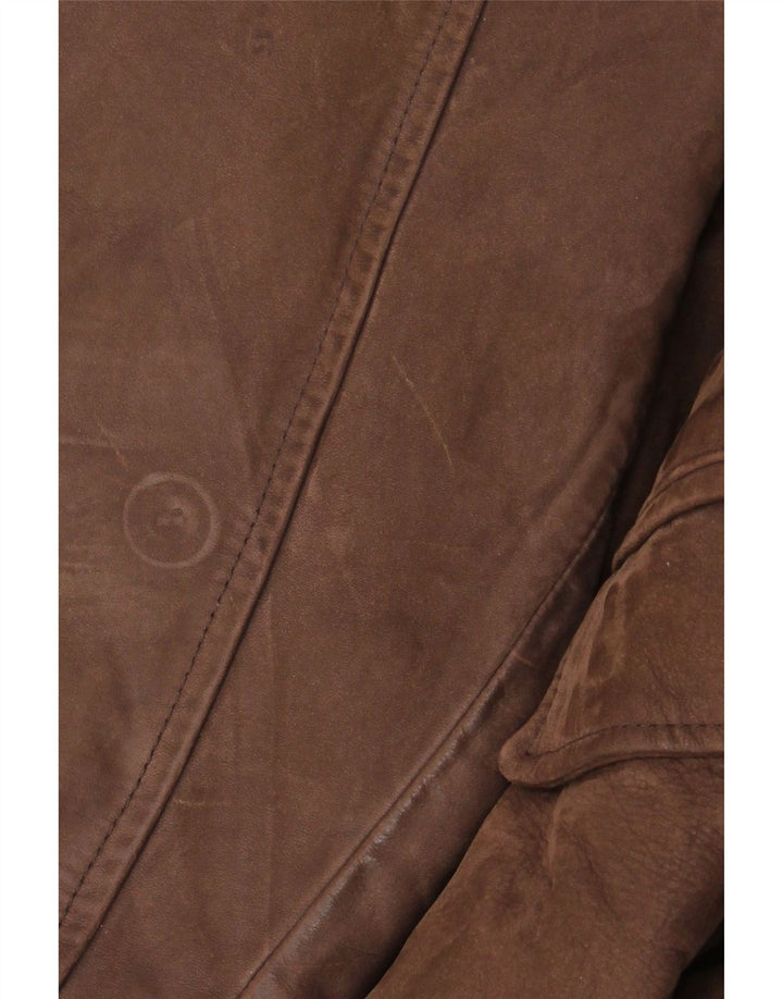 veste en cuir homme vintage UK 42 XL Cuir Marron