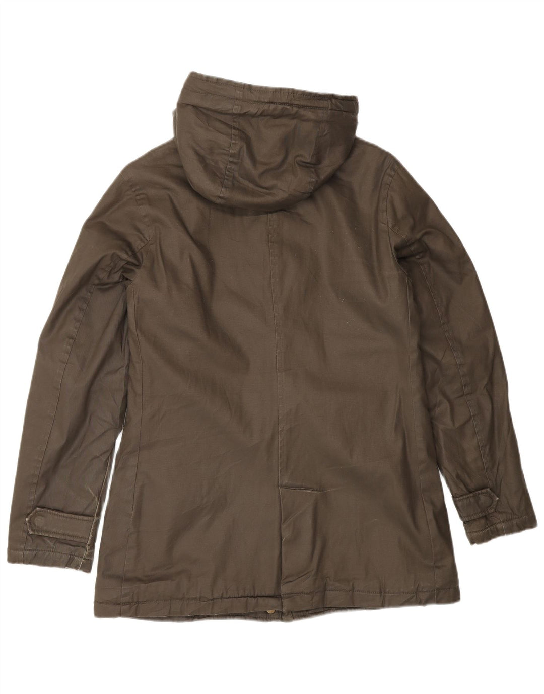 CHAMPION Veste à capuche Sherpa Parka pour femme UK 6 XS Kaki Coton