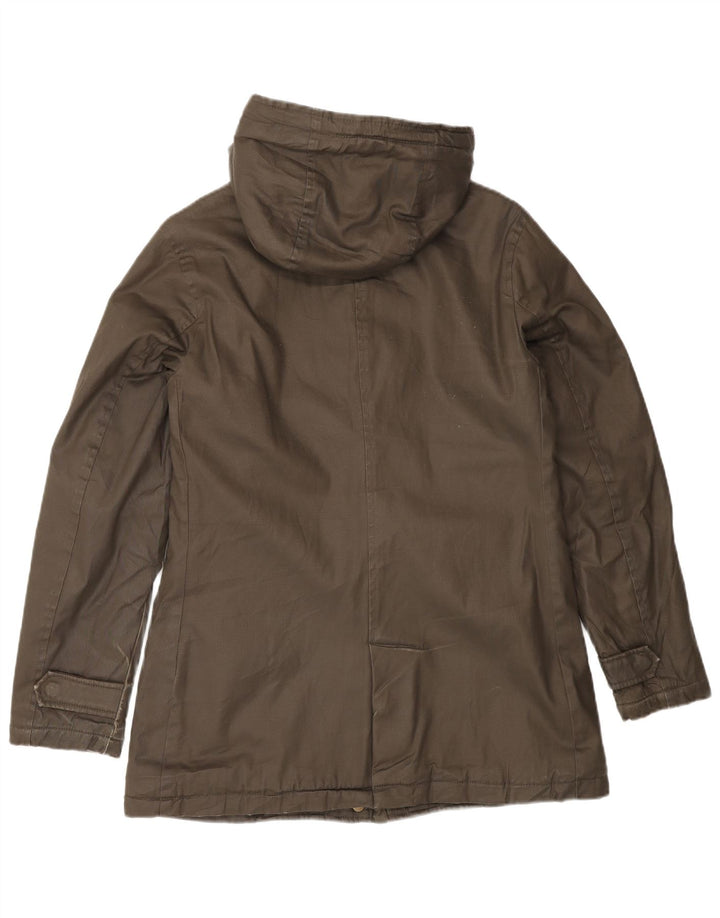 CHAMPION Veste à capuche Sherpa Parka pour femme UK 6 XS Kaki Coton